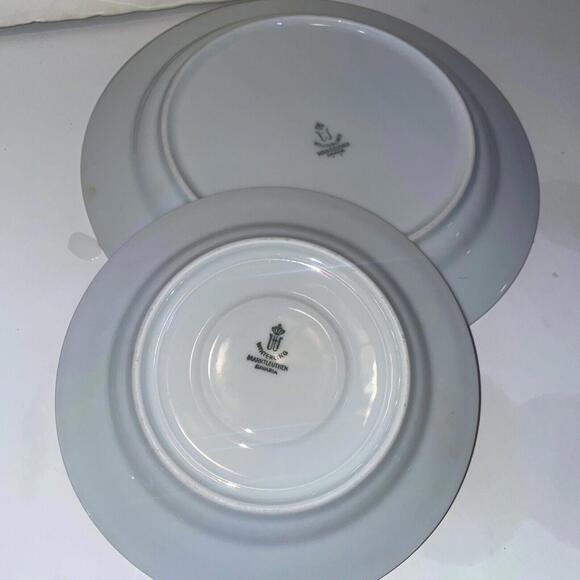 Winterling Marktleuthen Bavaria Tea Cup Saucer & Dessert Plates WIG1384 22k Gold - Picture 7 of 8